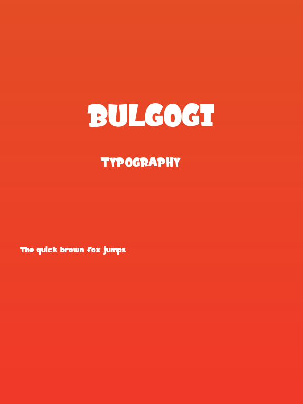 BULGOGI Poster