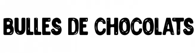 BULLES DE CHOCOLATS  Frei Schriftart Herunterladen