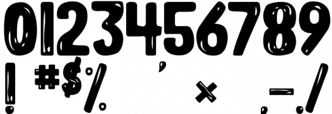 BULLES DE CHOCOLATS Font OTHER CHARS