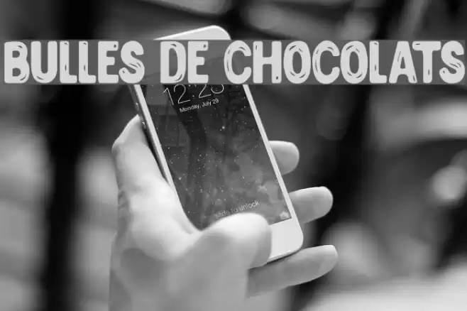 BULLES DE CHOCOLATS Font examples
