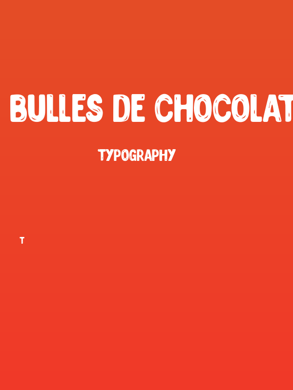 BULLES DE CHOCOLATS Poster