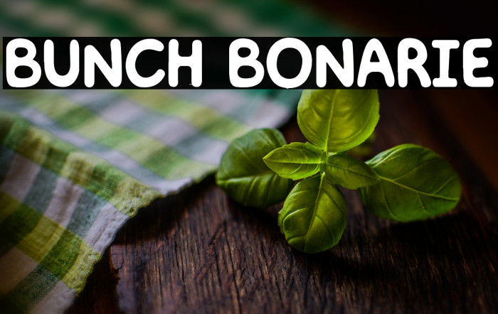 BUNCH BONARIE Example 2