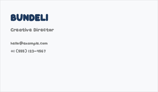 BUNDEL1 Business Card