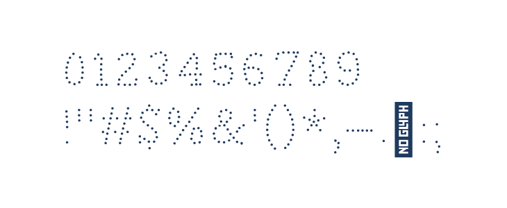 BUNKER DOT Regular Other Characters