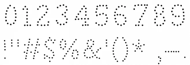 BUNKER DOT Regular Font OTHER CHARS