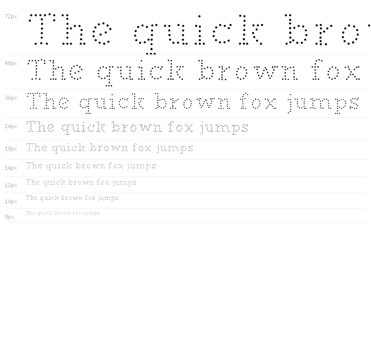 BUNKER DOT Regular Waterfall