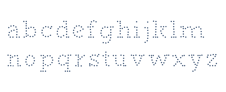 BUNKER DOT Regular Lowercase