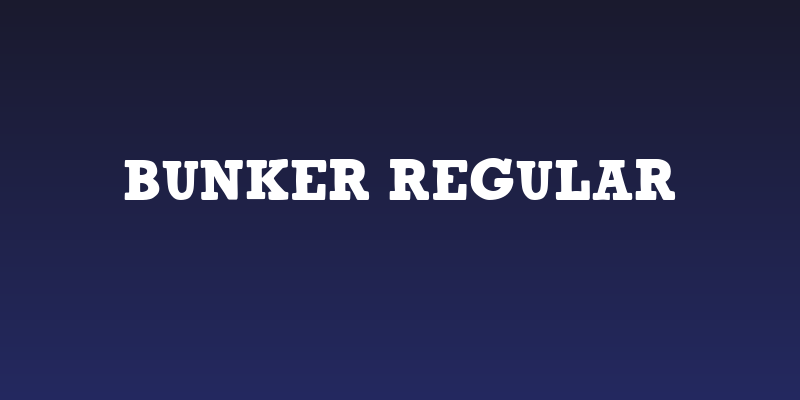 BUNKER Regular Social Header