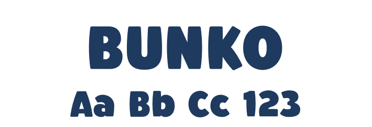 BUNKO Font Preview