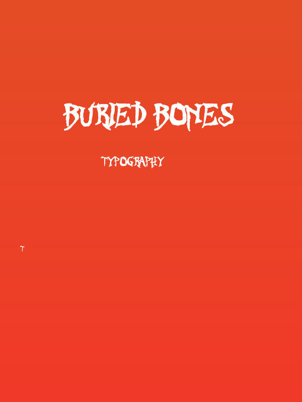 BURIED BONES Poster