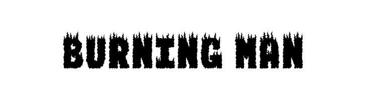 BURNING MAN Font