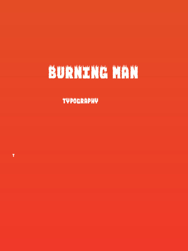 BURNING MAN Poster