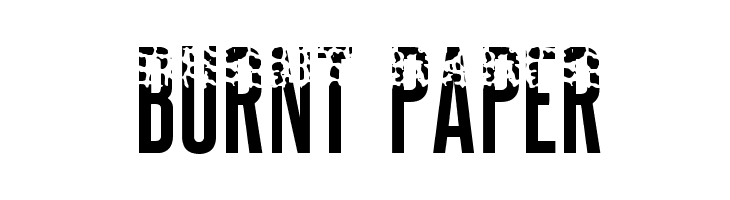 BURNT PAPER  les polices de caractères gratuit tlcharger