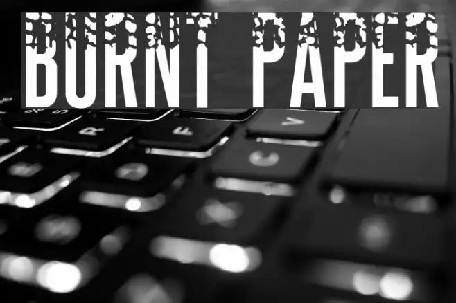 BURNT PAPER Example 1