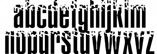 BURNT PAPER Font LOWERCASE