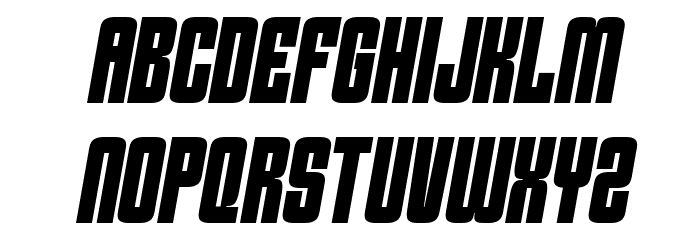 BURST SPEED Regular Caratteri MAIUSCOLE