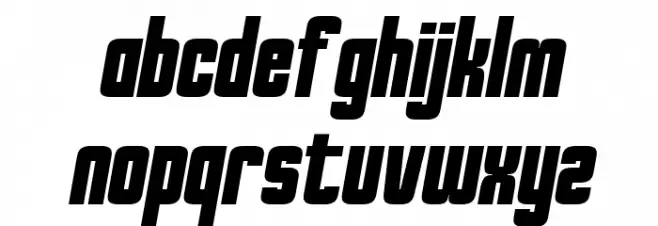BURST SPEED Regular Font Litere mici