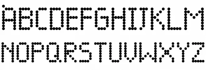 BUS DISPLY Regular Schriftart Groß