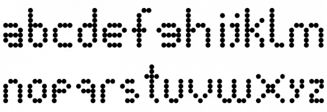 BUS DISPLY Regular Font Litere mici