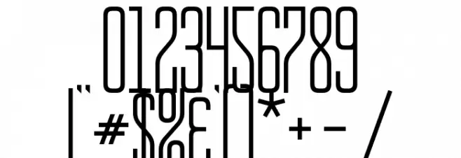 BUS STOP Font OTHER CHARS