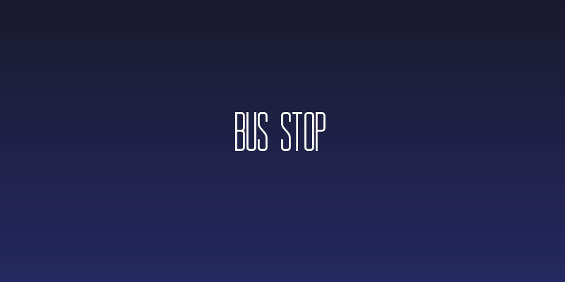 BUS STOP Social Header