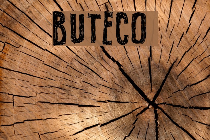 BUTECO Font examples