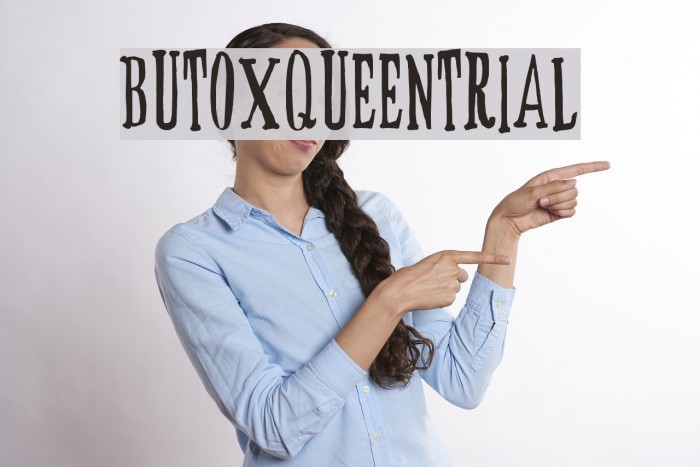 BUTOXQUEEN-trial Font examples