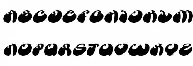 BUTTERFLY Bold Italic 字体 大写