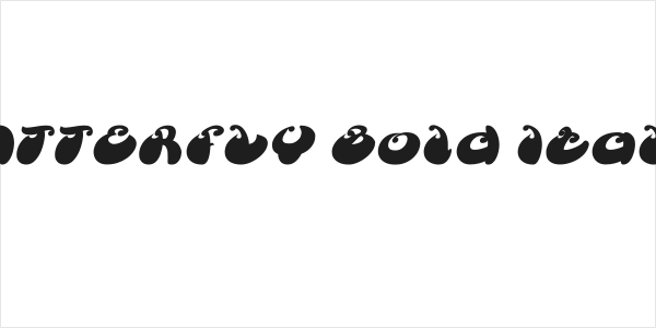 BUTTERFLY Bold Italic Logo