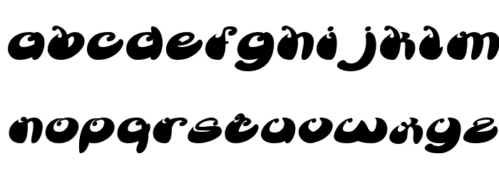 BUTTERFLY Bold Italic Font LOWERCASE