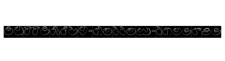 BUTTERFLY-Hollow-Inverse  les polices de caractères gratuit tlcharger