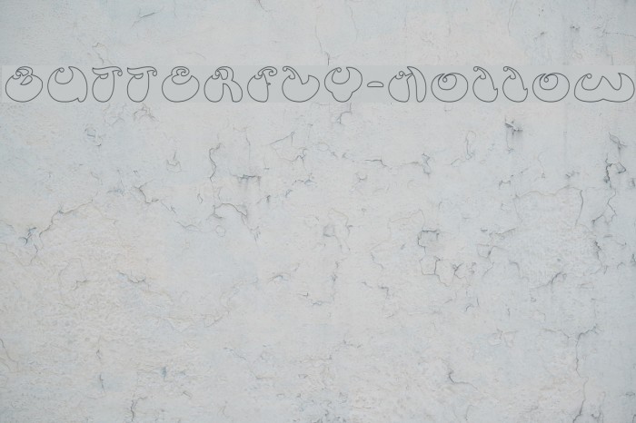 BUTTERFLY-Hollow Font examples