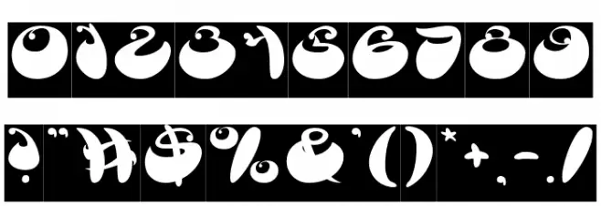 BUTTERFLY-Inverse Font OTHER CHARS