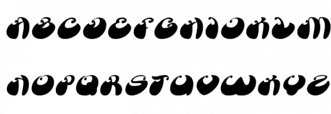 BUTTERFLY Italic 字体 大写