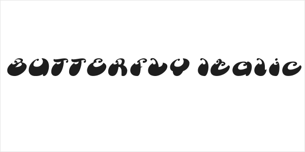 BUTTERFLY Italic Logo