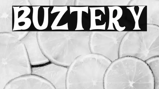 BUZTERY Font examples