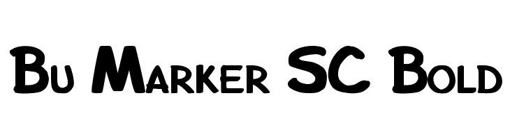 Bu Marker SC Bold Шрифта
