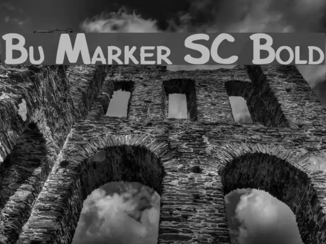 Bu Marker SC Bold Font examples