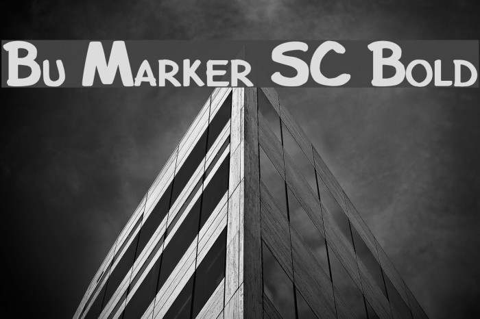 Bu Marker SC Bold Шрифта examples