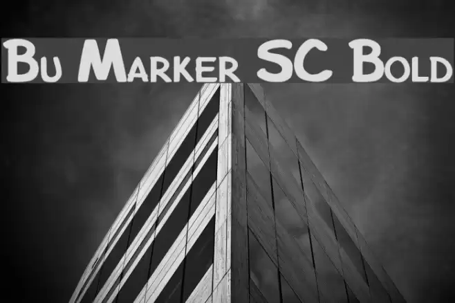 Bu Marker SC Bold Font examples