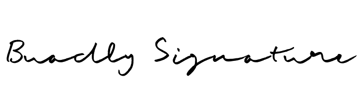 Buadly Signature  免费字体下载