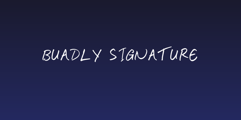 Buadly Signature Social Header