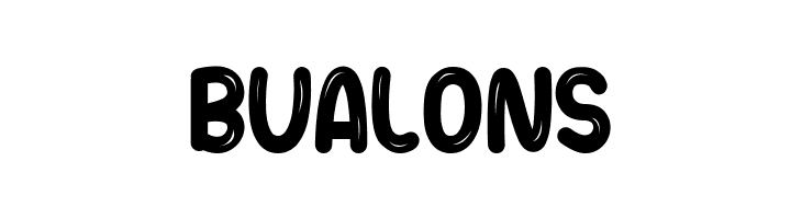 Bualons  フリーフォントのダウンロード