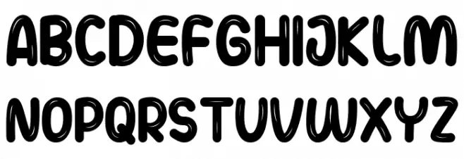 Bualons Schriftart Groß