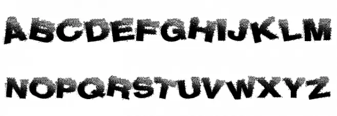 BubLight フォント 大文字