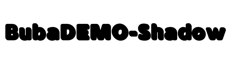 BubaDEMO-Shadow  Скачать бесплатные шрифты