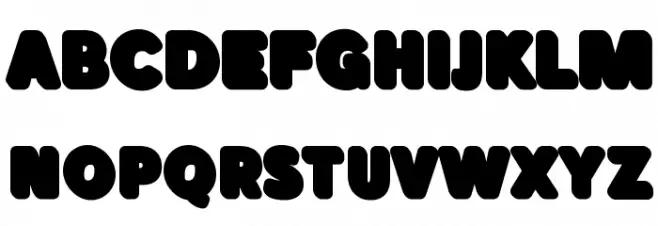 BubaDEMO-Shadow Schriftart Groß