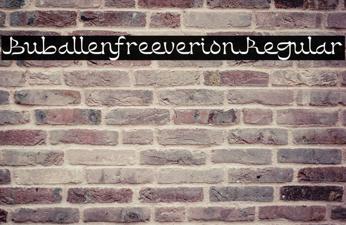 Buballen free version Regular Example 1