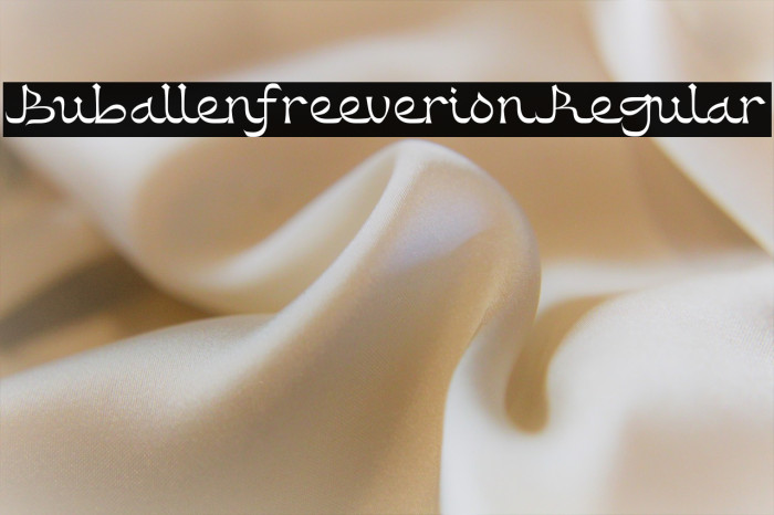 Buballen free version Regular Example 2