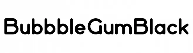 Bubbble Gum Black  Fuentes Gratis Descargar